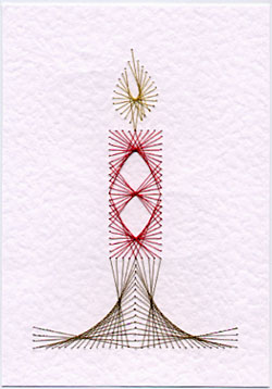 Free candle prick and stitch pattern to download from Prick and Stitch is my craft. candle
