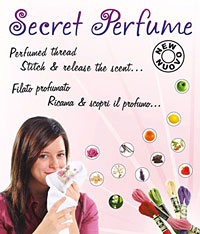 “Secret Perfume” scented embroidery thread from DMC