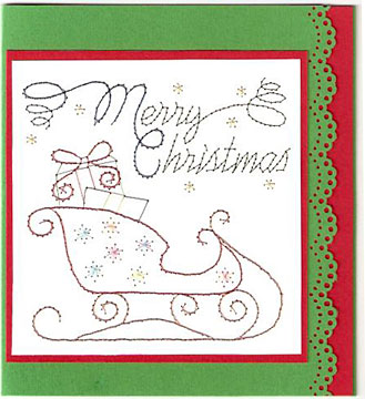 Pinbroidery sleigh