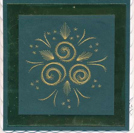 gold and bottle green